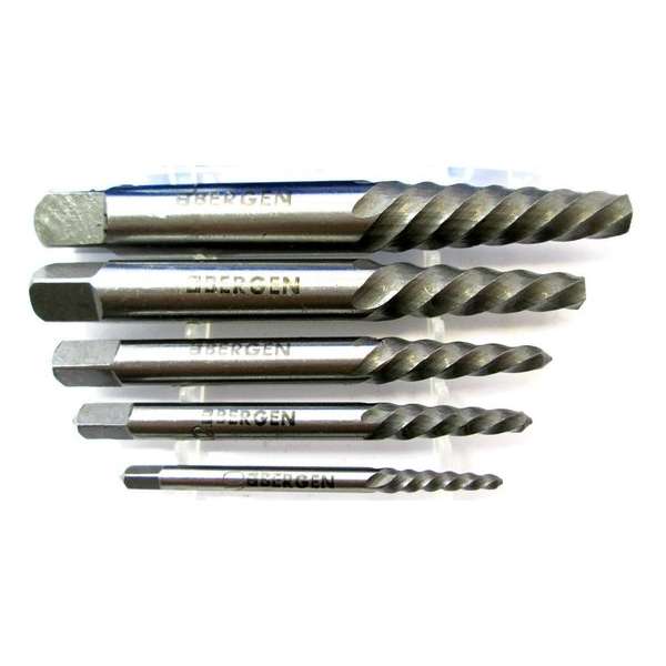 Linkse tapset / draadeind en tapeind verwijderaarset 5-delig Linkse tapset / draadeind en tapeind verwijderaarset 5-delig