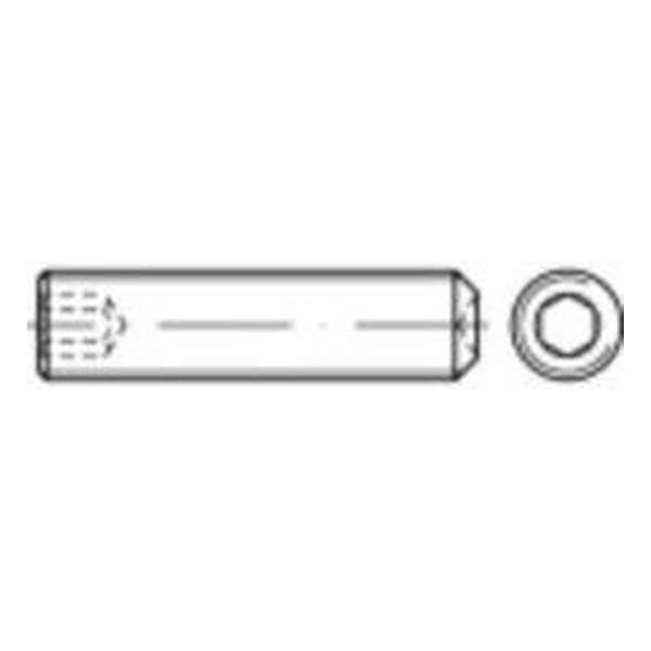 TOOLCRAFT 1062936 Draadpen M4 10 mm RVS A1, A2 50 stuk(s)