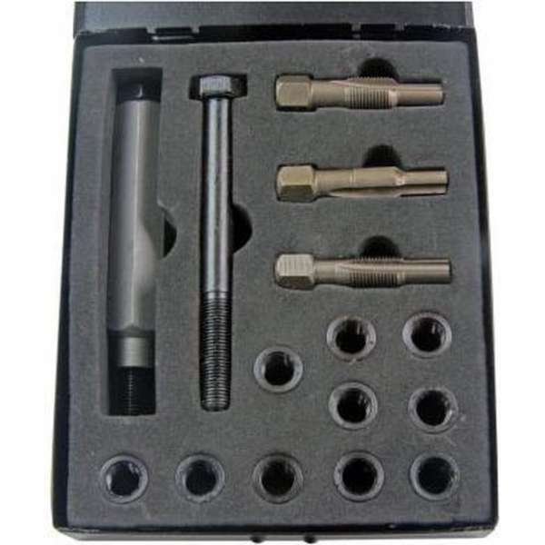 Gloeibougie / gloeiplug schroefdraad reparatie set M10 x 1.00 Gloeibougie / gloeiplug schroefdraad reparatie set M10 x 1.00