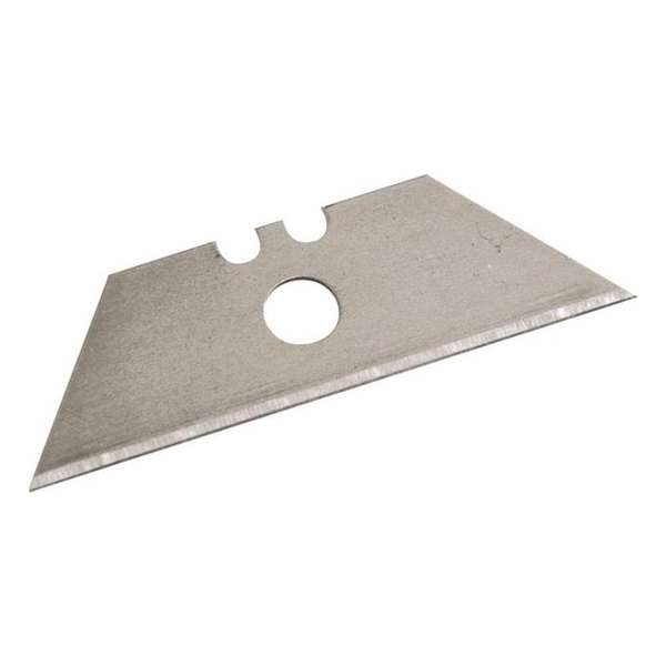Silverline Stanleymesjes - Reservemesjes - Trapezium met Middengat - 10 stuks Silverline Stanleymesjes - Reservemesjes - Trapezium met Middengat - 10 stuks