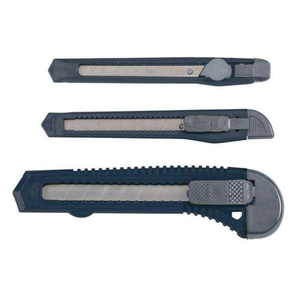 Messenset kwb - hobby afbreekmesjes - messenset - 3-delig - 9 mm + 18 mm Messenset kwb - hobby afbreekmesjes - messenset - 3-delig - 9 mm + 18 mm