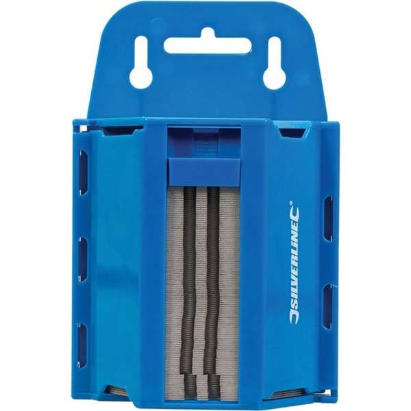 Silverline Stanleymesjes / Trapezium - Dikte 0.6 mm. 100 stuks Silverline Stanleymesjes / Trapezium - Dikte 0.6 mm. 100 stuks