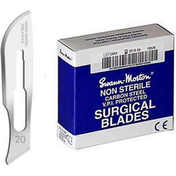 Swann Morton 0106 Scalpelmesje Chirurgie Mesjes - Non Steriel No.20