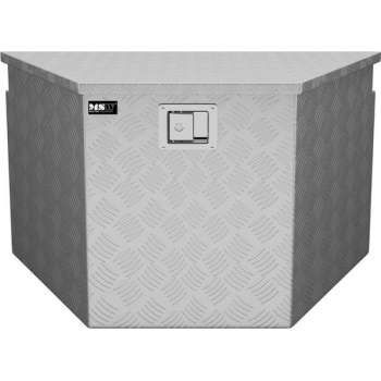 MSW Aluminium gereedschapskist traanplaat - 82 x 48 x 46 cm - 150 L
