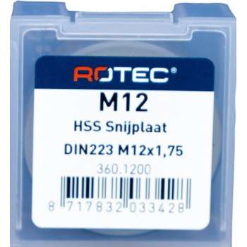Rotec HSS Ronde snijplaat M12