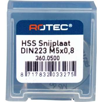 Rotec HSS Ronde snijplaat M5