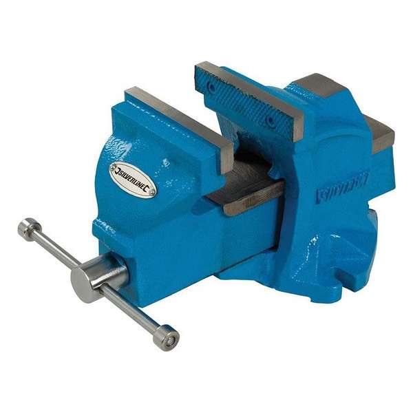 Silverline Ingenieurs Bankschroef - 8 Kilo- Kaak Capaciteit 100 mm. Silverline Ingenieurs Bankschroef - 8 Kilo- Kaak Capaciteit 100 mm.