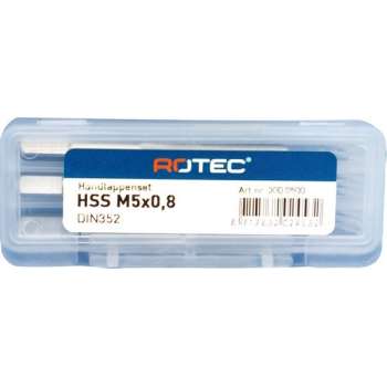 Rotec HSS Handtappenset M5x0,8  3 stuks