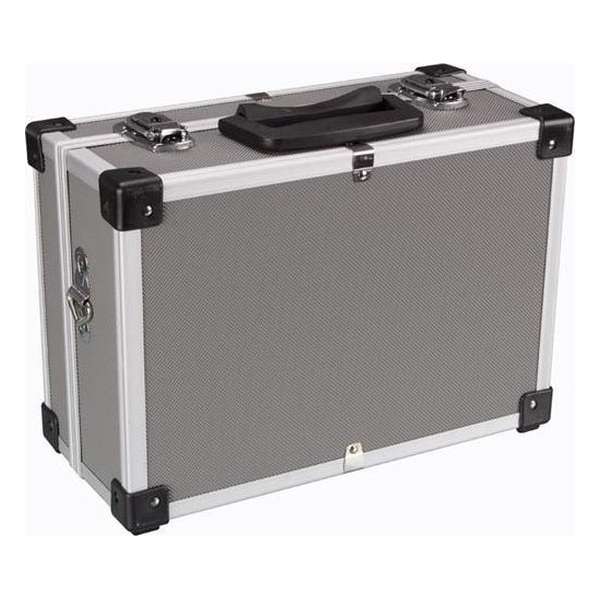 Gereedschapskoffer aluminium - 320 x 230 x 155 mm - grijs Gereedschapskoffer aluminium - 320 x 230 x 155 mm - grijs