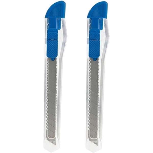 20x stuks breekmesje 13,5 cm blauw - afbreekmesje/uitschuifmesje 20x stuks breekmesje 13,5 cm blauw - afbreekmesje/uitschuifmesje