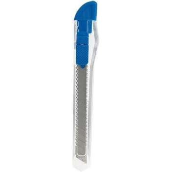 Pakket van 8x stuks breekmesjes 13,5 cm blauw - afbreekmesjes/uitschuifmesjes