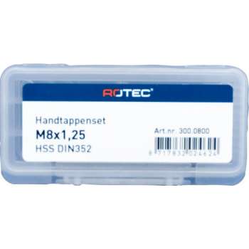 Rotec HSS Handtappenset M8x1,25  3 stuks