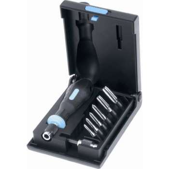 Set HSS-G 1/4" tapbit M3-10 QC2 8-delig icl snelsp.bith. en handgreep