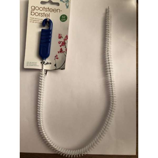 GOOTSTEEN BORSTEL 52CM HAALT EENVOUDIG AANGEKOEKT VUIL WEG UIT DE AFVOERBUIS GOOTSTEEN BORSTEL 52CM HAALT EENVOUDIG AANGEKOEKT VUIL WEG UIT DE AFVOERBUIS