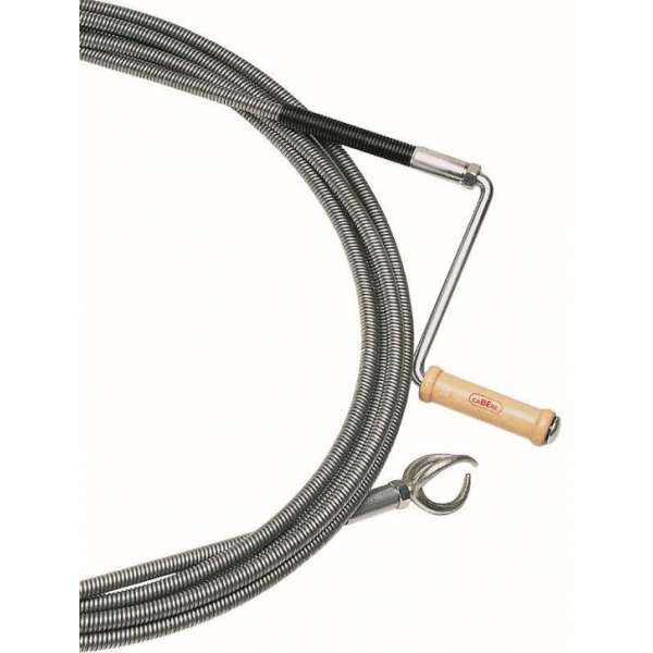 Cabere Professionele Gelaagde Ontstoppingsveer - 12mm/10m - Met Klauw Cabere Professionele Gelaagde Ontstoppingsveer - 12mm/10m - Met Klauw