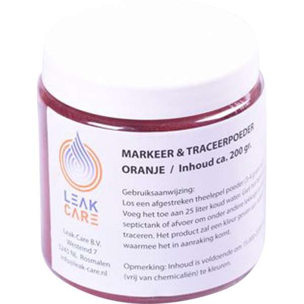 Lekdetectie kleurstof - Oranje - 200 gram - Lekkage - Waterschade Lekdetectie kleurstof - Oranje - 200 gram - Lekkage - Waterschade