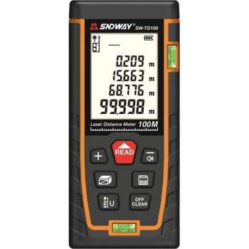 Sndway Professionele Laser Afstandsmeter - 50 meter bereik - Incl. batterijen