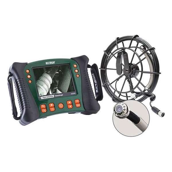 EXTECH HDV650-10G: HD VideoScope Sanitair Kit met HDV600 Monitor en 10m Probe EXTECH HDV650-10G: HD VideoScope Sanitair Kit met HDV600 Monitor en 10m Probe