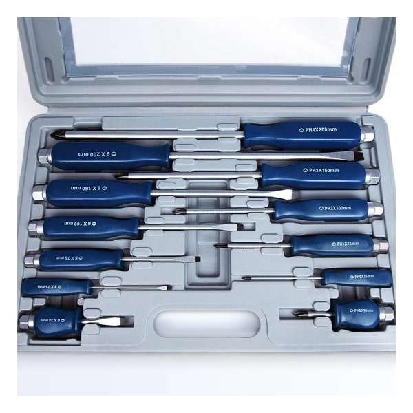 Schroevendraaier set, gereedschap, 12-delig