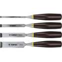 TOPEX Houtbeitelset, 4 delig