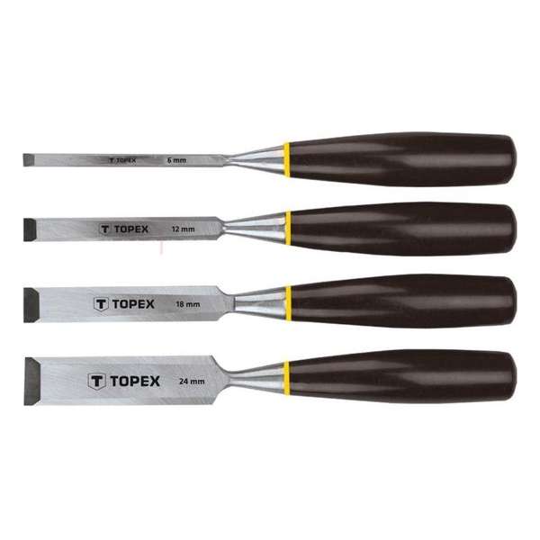 TOPEX Houtbeitelset, 4 delig TOPEX Houtbeitelset, 4 delig