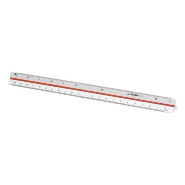 Schaalstok Westcott 30cm - 1:20-25-33,33-50-75-100 Schaalstok Westcott 30cm - 1:20-25-33,33-50-75-100