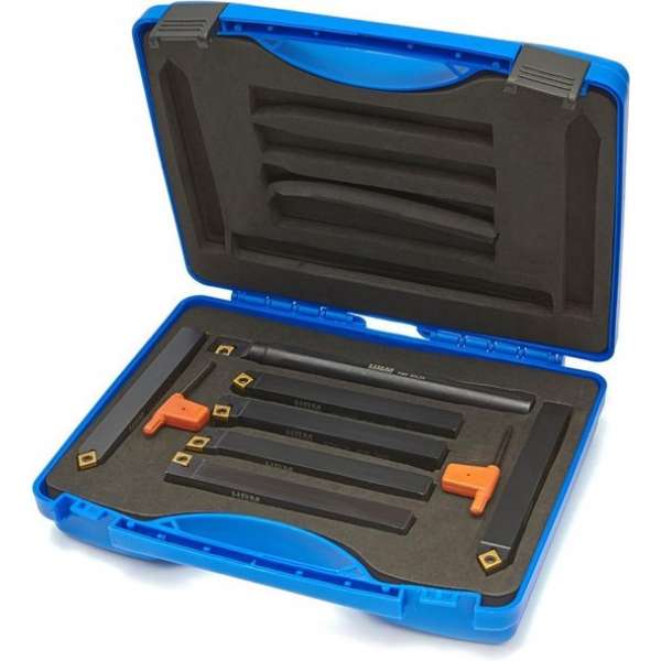 HBM 16x16 - 7 Delige Beitelset Met HM Wisselplaten HBM 16x16 - 7 Delige Beitelset Met HM Wisselplaten