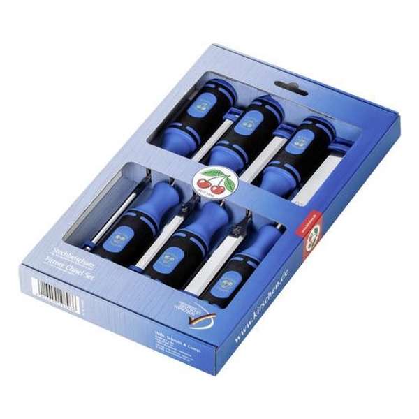 Kirschen 1118000 Steekbeitelset, 1008 in SB-karton, 6-delig Kirschen 1118000 Steekbeitelset, 1008 in SB-karton, 6-delig