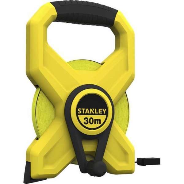 STANLEY Landmeter Fiberglas 30m - 12.7mm open kast STANLEY Landmeter Fiberglas 30m - 12.7mm open kast